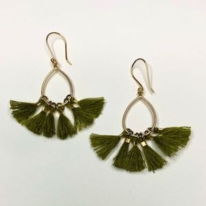 Bluma Project Olive Small Tassel Earrings